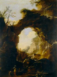 Landscape with Arch and Waterfalls